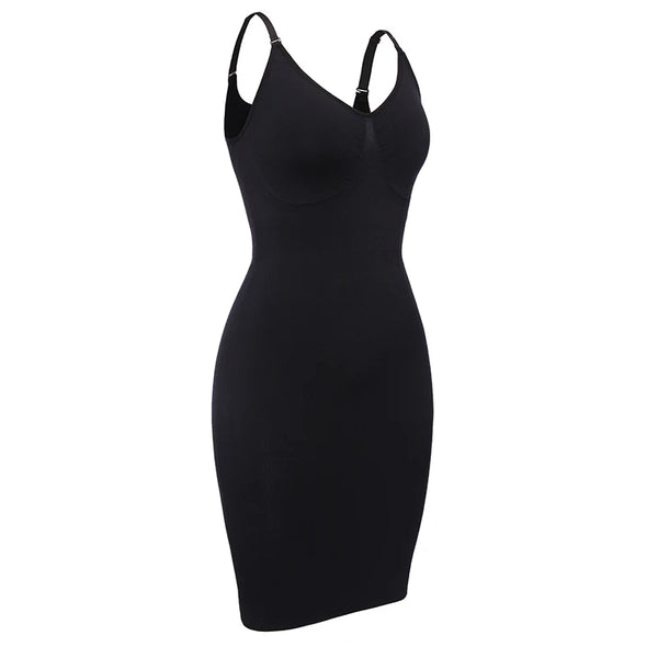 Seamless firm-control corset bodysuit – High-waist tummy & hip shaper