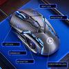 Gaming mouse wired - RGB, silent, 6-button, 3200 DPI