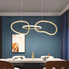 Gold pendant chandelier - modern dining room lighting
