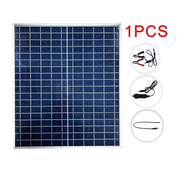 500 W/1000 W Kit Solare Completo 12 V Policristallino – Portatile, Soluzione di Alimentazione Ricaricabile