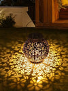 Solar LED garden lights: waterproof, metal lanterns