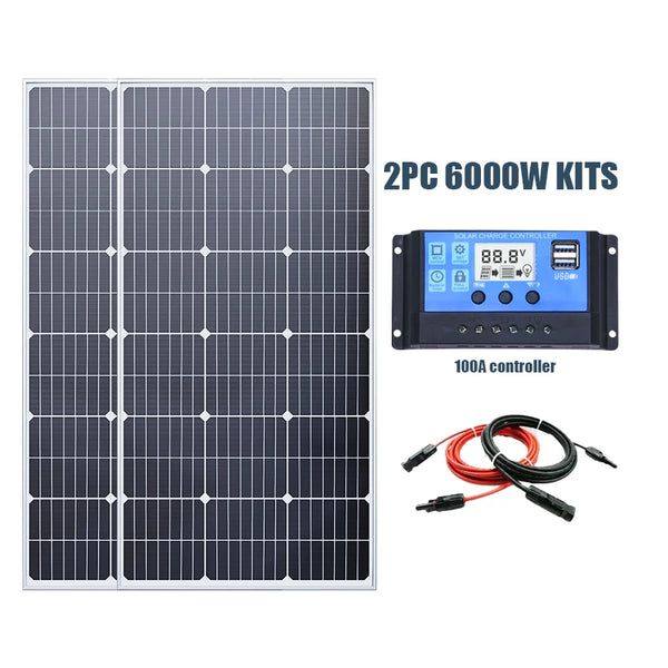 3000 W Pannello solare monocristallino ad alta efficienza – Power bank resistente e impermeabile