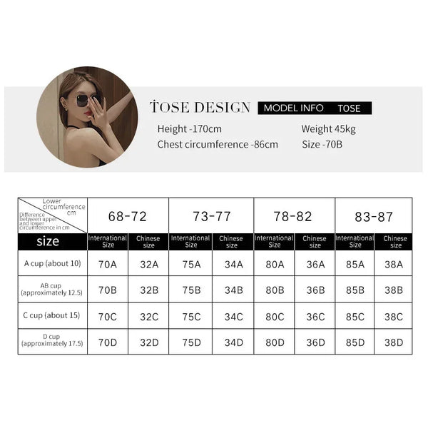 Seamless s-back reggiseno push-up – Coppa triangolare in polimero sottile invisibile