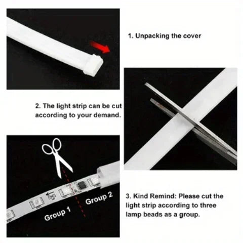 LED car hood light strip, auto upgrade, daytime running