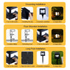 Solar LED lawn light: impermeabile, illuminazione esterna versatile
