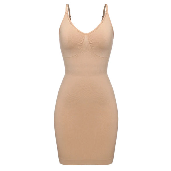 Seamless firm-control corset bodysuit – High-waist tummy & hip shaper