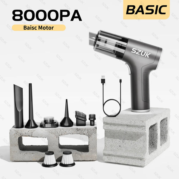 SZUK 98,000 Pa Handheld Car Vacuum Cleaner – Wireless, Ultra-Powerful & Portable