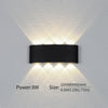 LED wall light - modern indoor/outdoor, up/down, 2W-10W