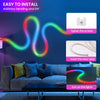 LED strip light RGB, neon a 360 gradi, impermeabile IP67