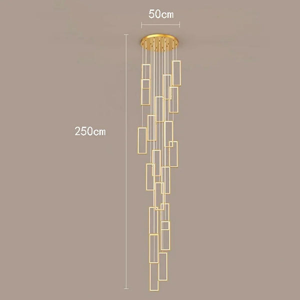 Nordic stair chandelier - LED pendant lights for home decor