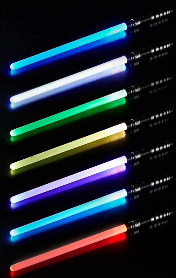 Spada laser giocattolo - 2 in 1, LED a 7 colori, spada luminosa di 75cm