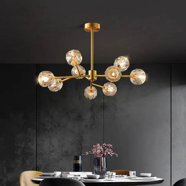 Crystal chandelier pendant lights - luxury home decor, indoor lighting