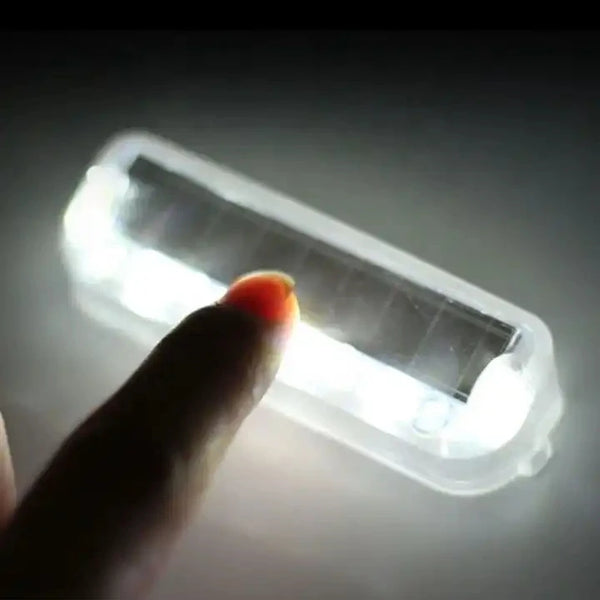 Solar LED car collision warning light, vibration sensor