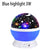 Nebula star projector for kids - 360 rotation, 12 colors