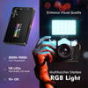 RGB LED video light - rechargeable, adjustable color temperature