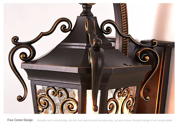 Waterproof outdoor wall light, super bright for garden and balcony