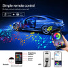 RGB Fiber-optic car interior ambient lighting kit – App & sound-sync control
