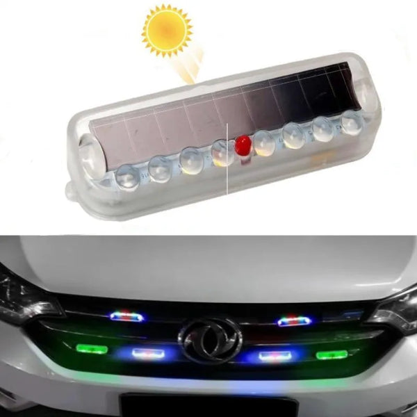 Solar LED car collision warning light, vibration sensor