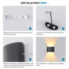 LED touch desk lamp - dimmable, USB rechargeable