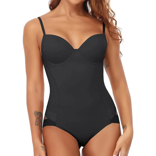 Firm-control underwire bodysuit shaper – Waist trainer & butt lifter