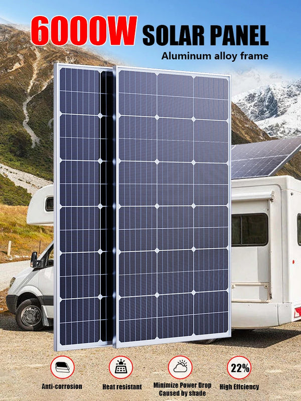 3000 W Pannello solare monocristallino ad alta efficienza – Power bank resistente e impermeabile