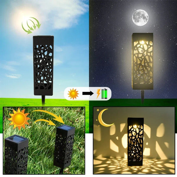 Solar garden light: waterproof, super bright LED pathway lamp