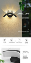 Waterproof outdoor wall light for garden, IP66 LED sconce