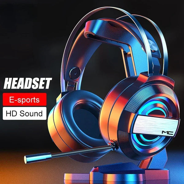 Gaming headset RGB met HD-microfoon voor Xbox, PS5, PC