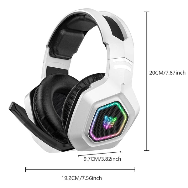 Wireless gaming headset RGB light for PS4 PC laptop