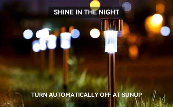 Solar garden lights: Impermeabili, illuminazione LED per percorsi paesaggistici