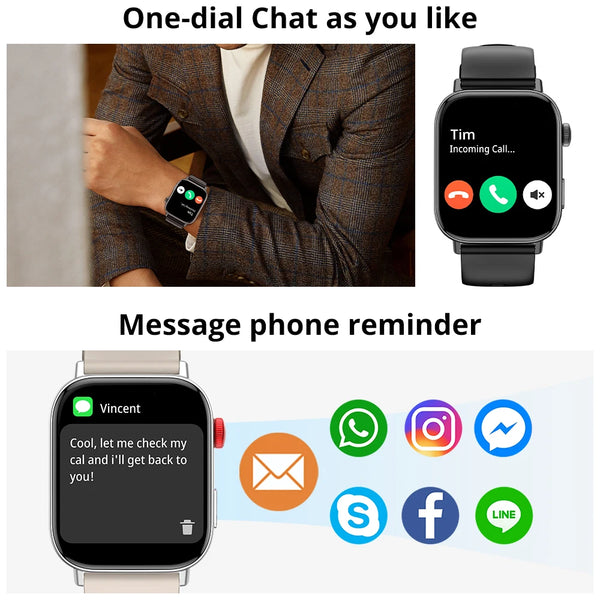 LEDmePLAY Colmi Max - montre intelligente : écran HD, appels vocaux