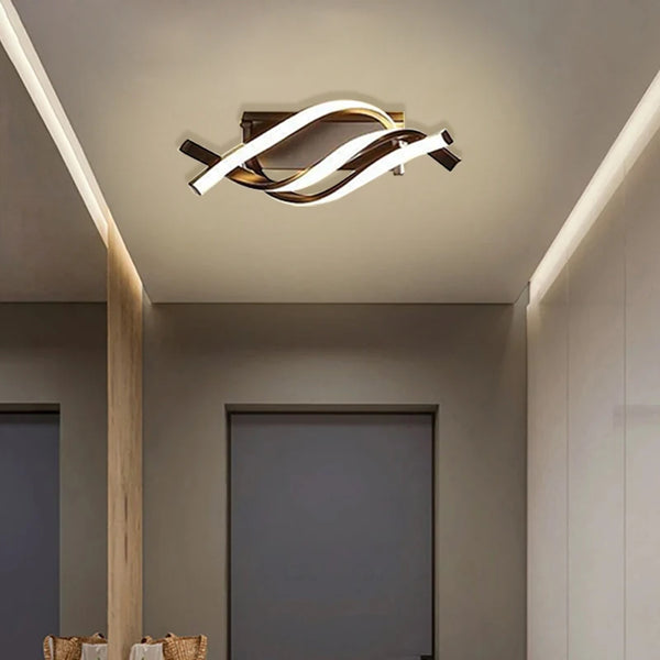 Plafonnier LED – design moderne en métal pour couloir