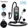 Chargeur EV Portable Teschev 3,5 kW – Courant réglable 8–16 A, IP65, Type 2/Type 1/GBT