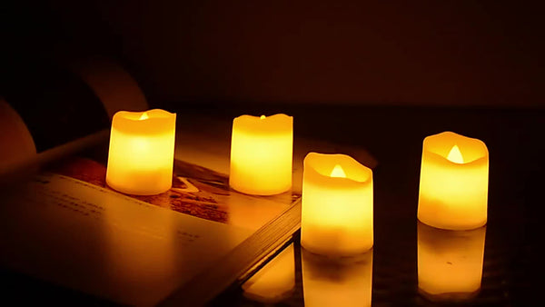 LED candle lights - Luci decorative notturne per feste