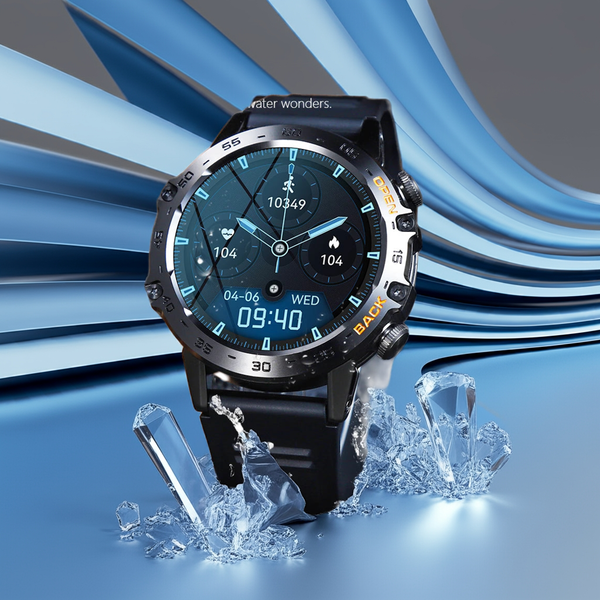 LEDmePLAY OceanTrip - Smartwatch men's fitness tracker - waterproof, Bluetooth enabled