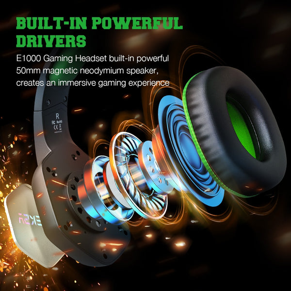 RGB gaming headphones - USB wired, noise cancelling