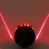LED fanali posteriori impermeabili per bicicletta per sicurezza laser