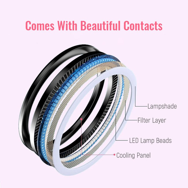 LED selfie ring light, 10-13 inches with tripod