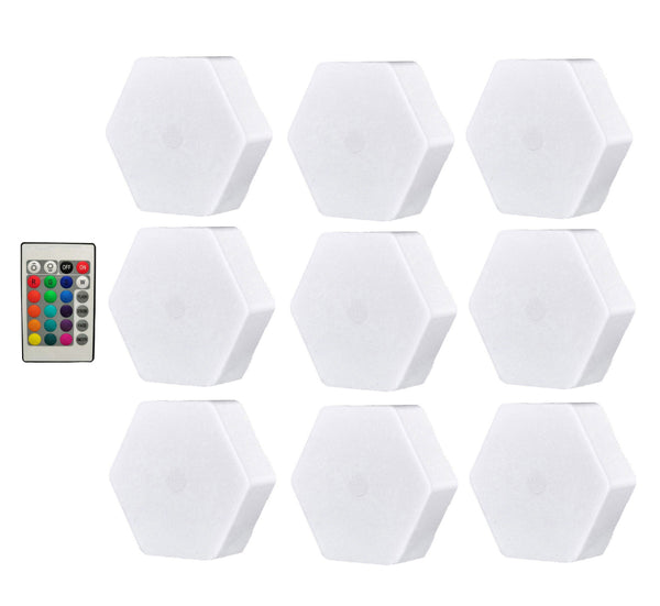 RGB LED hexagon light - capteur tactile, modulaire coloré