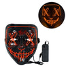 Halloween maschera LED - luce neon, cosplay pronto per la festa