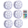 Lumières LED submersibles étanches IP68, multicolores