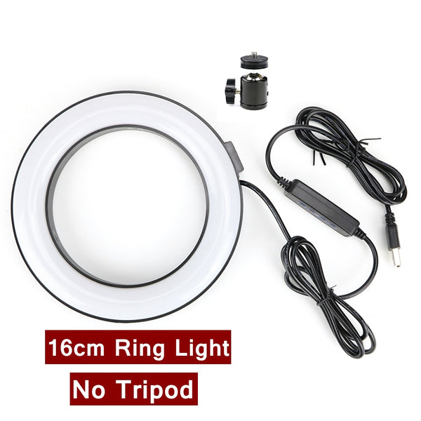 LED selfie ring light, 10-13 inches with tripod