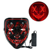 Halloween maschera LED - luce neon, cosplay pronto per la festa