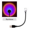 LED zonsondergang projectorlamp - regenboogsfeer