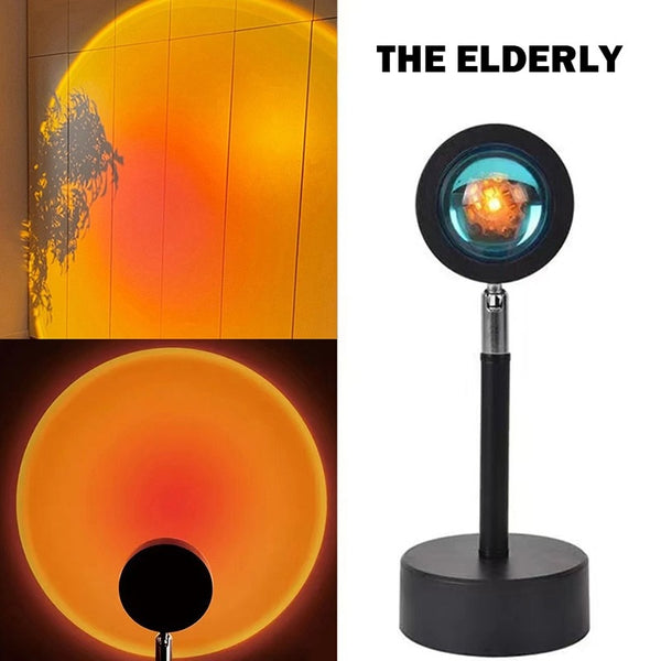 LED zonsondergang projectorlamp - regenboogsfeer