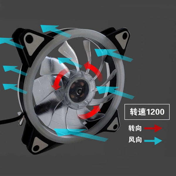 RGB LED silent computer case