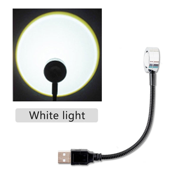 LED zonsondergang projectorlamp - regenboogsfeer