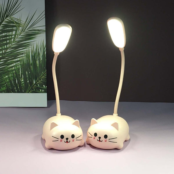Cat LED night light - USB adjustable, kid-friendly