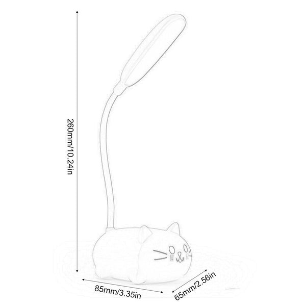 Cat LED night light - USB adjustable, kid-friendly