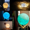 3D moon lamp - LedmePlay, USB rechargeable with remote